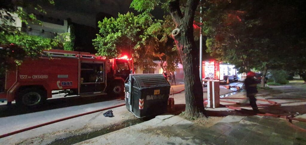 Pedraza y Díaz Colodrero: se incendió una obra en construcción y murió una persona