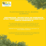 Jornada de plantación de árboles en el barrio Olímpico
