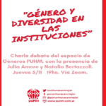 Charla debate: Género y diversidad en las instituciones