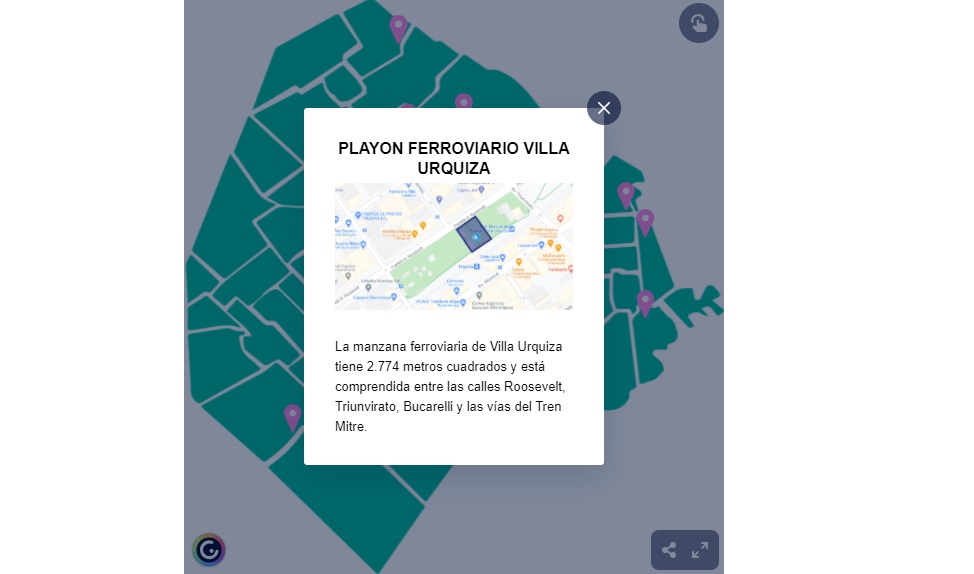 Incluyen a las tierras ferroviarias de Triunvirato y Roosevelt en un mapa interactivo de subastas públicas porteñas
