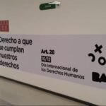 Fijaron afiches por el Día de los Derechos Humanos en la Sede y Subsede Comunal 3