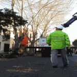 Tareas de la comuna 9 por fuertes ráfagas de vientos