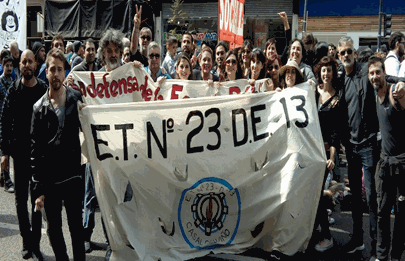Docentes del colegio Calviño se solidarizan con la CD de UTE