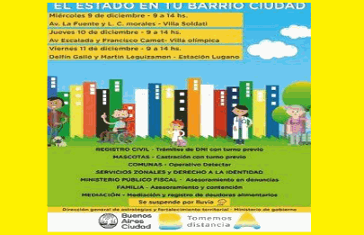 “El Estado en tu Barrio” en la Comuna 8