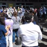 Gran concurrencia al acto en homenaje al médico del Ramos Mejía que murió durante una protesta salarial