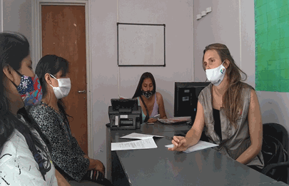 Reunión de la mesa de género en el barrio Ricciardelli