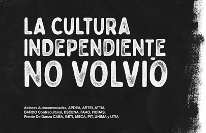 Trabajadores de la Cultura protestan por el presupuesto porteño 2021