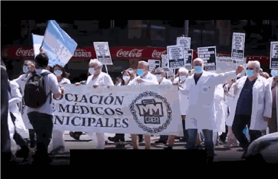 Nueva protesta y paro de los médicos porteños