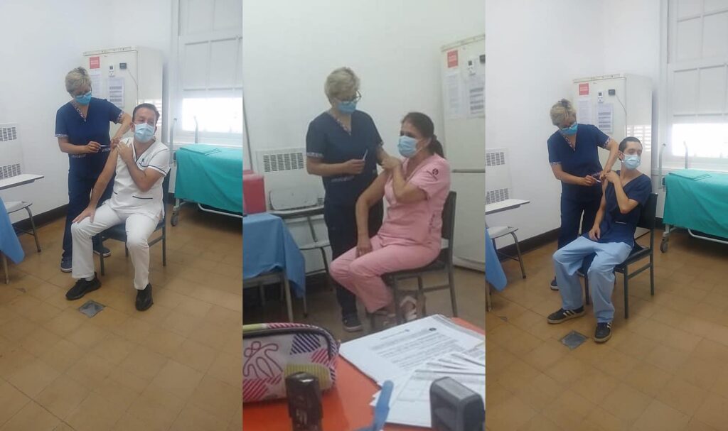 Comenzó la vacunación contra Covid-19 al personal del Hospital Pirovano