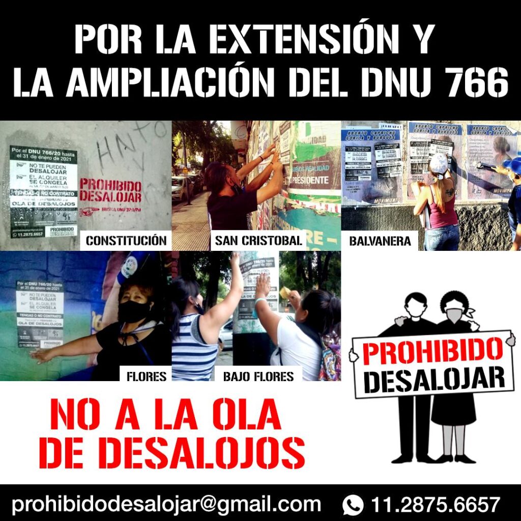 Inquilinos y organizaciones sociales temen desalojos masivos desde febrero