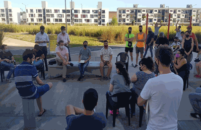 El Presidente comunal se reunió con vecinos del procrear Estación Bs As