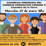 Reunión de enero del Consejo Consultivo de la Comuna 9