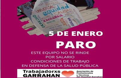 Los trabajadores del Hospital Garrahan llevan a cabo el primer paro del año
