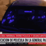 Cinematográfica persecución y tiroteo en la Avenida General Paz