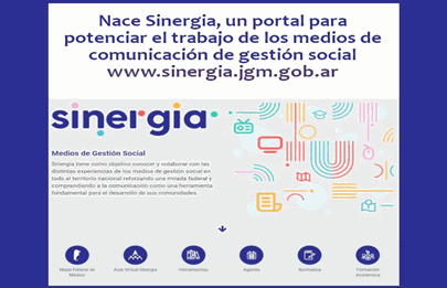 Presentaron Sinergia un nuevo portal que potenciará a los medios de comunicación de gestión social