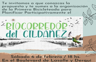 Bicicleteada para planificar el Biocorredor del Cildañez