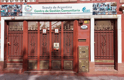 Comunero visita nueva sede de Scouts argentina en Liniers