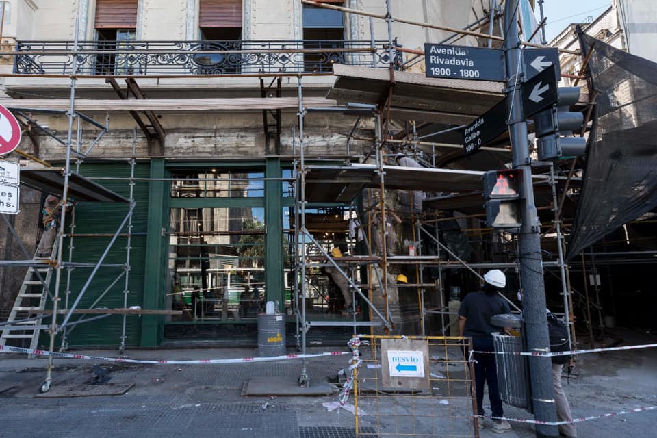 Exhibieron la marquesina de planta baja del Edificio del Molino