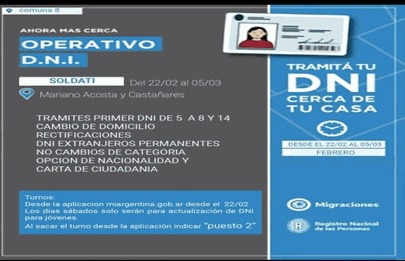 Operativo DNI en Villa Soldati