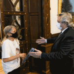 Femicidios: El Presidente recibió a los padres de Ursula Bahillo