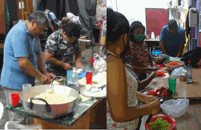 Merienda popular del Centro Cultural Salvador Herrera