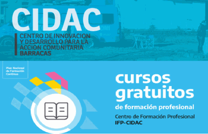 Esta abierta a la inscripción para cursos de formación del CIDAC de Barracas