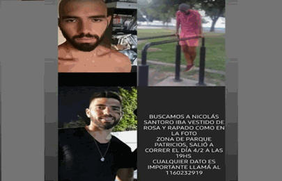 Buscan a Nicolás Santoro trabajador del Hospital Garrahan