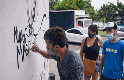 El jefe comunal participó de celebraciones del Día de la Memoria en la Comuna 4