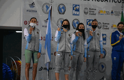 Gran cosecha de medallas en el Sudamericano de natación