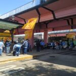 Vacunación y básico de $100.000: choferes de la línea 60 protestaron en Puente Saavedra por mejoras laborales