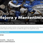 AySA informa sobre trabajo en barrios de la Comuna 8