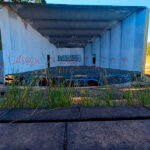 El anfiteatro del Parque Sarmiento en lamentable estado de abandono