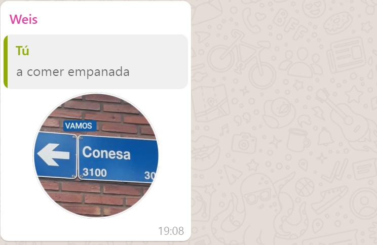 Conesa, la calle de Saavedra que se convirtió en sticker en WhatsApp