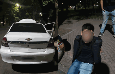 Cayeron buscados con pedido de captura en un auto robado en Barracas
