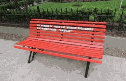 Instalan el primer “Banco rojo” en Villa Lugano