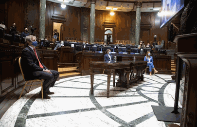 Larreta inauguró las sesiones ordinarias desde su casa