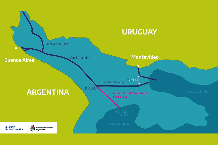 Marcha fluvial en defensa del Canal Magdalena, el trabajo argentino y la soberanía Nacional