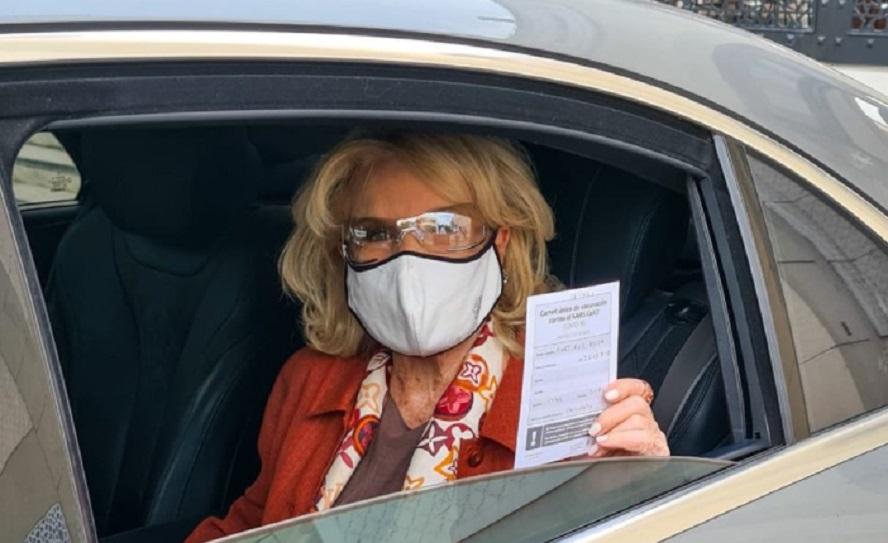 Mirtha Legrand se vacunó contra el Covid-19 en el Centro Islámico de Palermo
