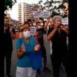 Protesta de vecinos de Balvanera por más seguridad y mejoras en los espacios públicos