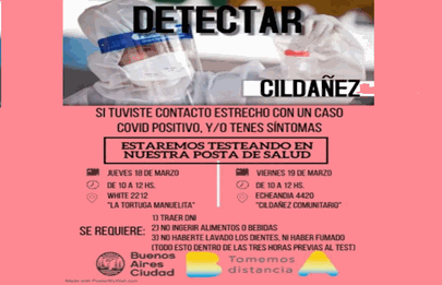 Operativo DetectAR en Villa Cildañez