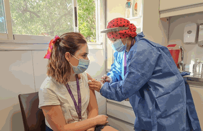 Está vacunado más del 65% del personal del Garrahan