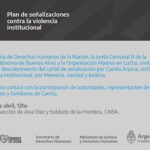 Actividad de la Secretaria de Derechos Humanos en la Comuna 8