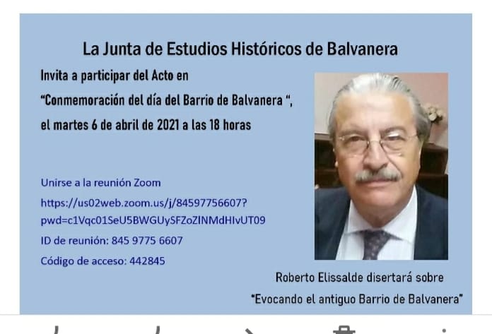 Charla de la Junta de Estudios Históricos por el Día de Balvanera