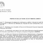 Piden por un nuevo CENTES y edificio para el CEI 19 en la Comuna 8