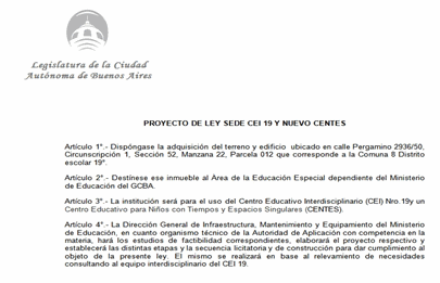 Piden por un nuevo CENTES y edificio para el CEI 19 en la Comuna 8