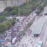 Santilli criticó los piquetes en la 9 de Julio: “Atenta contra las medidas del Gobierno nacional”