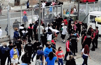 Manifestantes intentaron ocupar el Ministerio de Desarrollo Humano