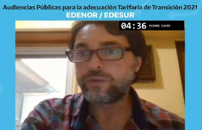 Favio Pirone participó de la Audiencia Pública por el aumento de la luz
