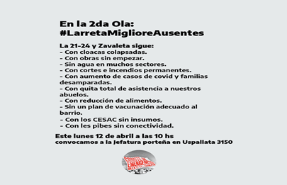 Segunda ola: Protesta en la sede del GCBA