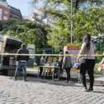 Unidad de Testeo Móvil en la Plaza de la Misericordia